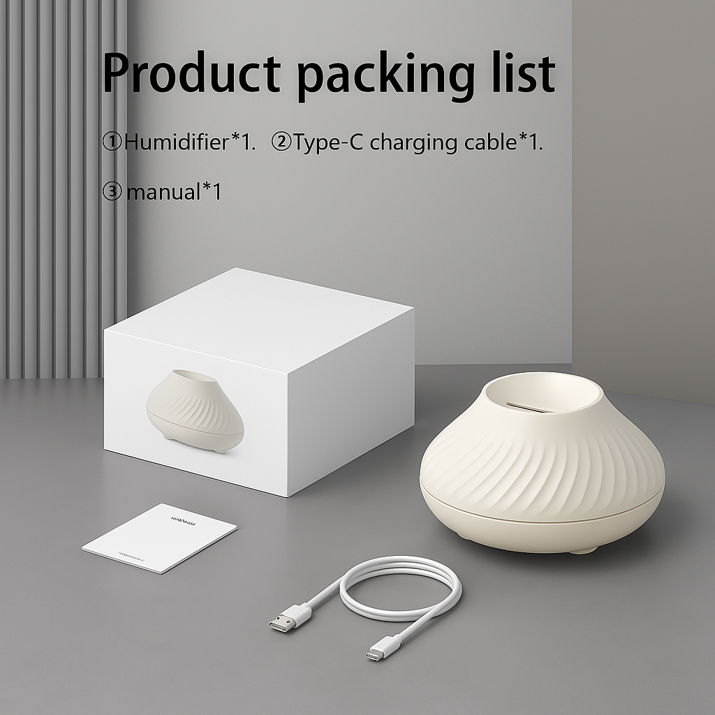 Volcanic Aroma Diffuser – 3-in-1 Flame Lamp, Humidifier & Essential Oil Mist Maker