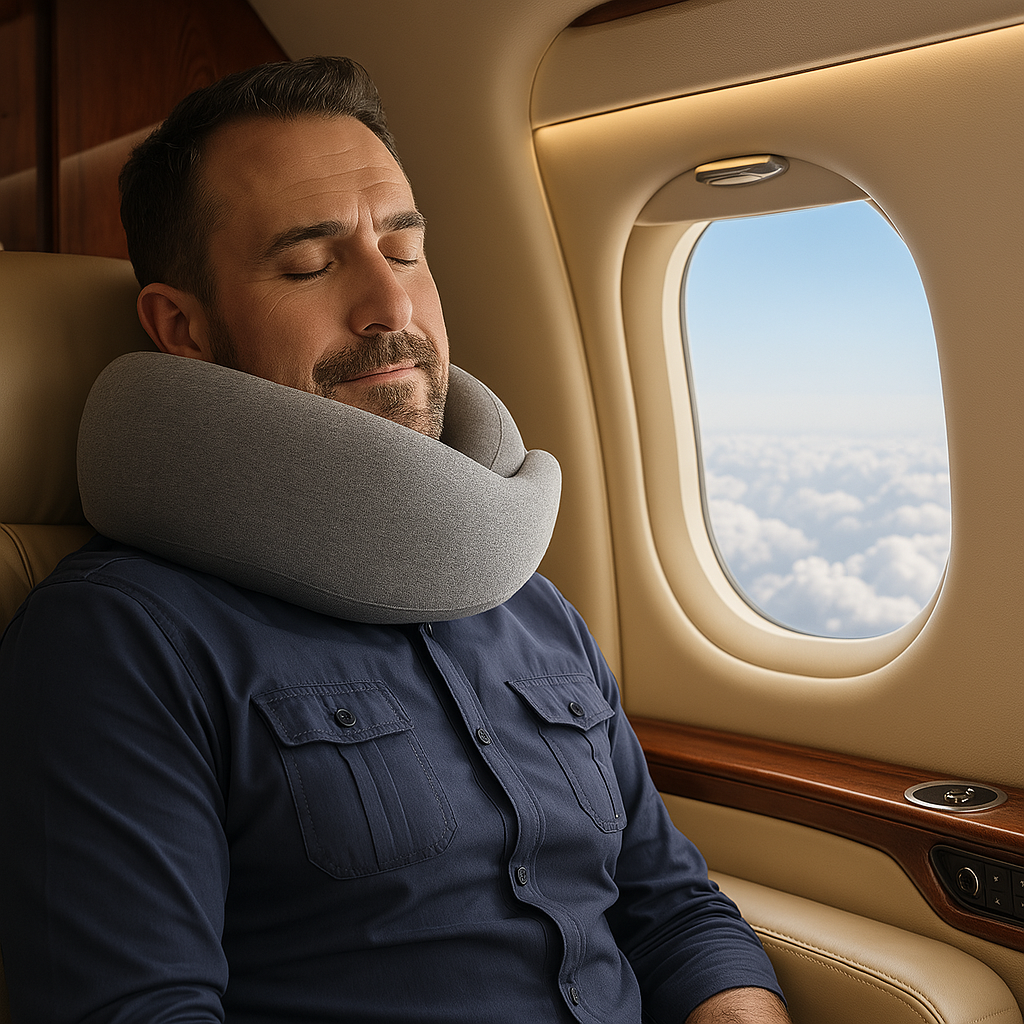 Travel Neck Pillow Memory Foam / U-shaped Snail Style Travel Pillow