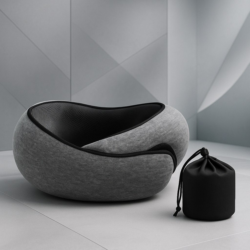 Travel Neck Pillow Memory Foam / U-shaped Snail Style Travel Pillow