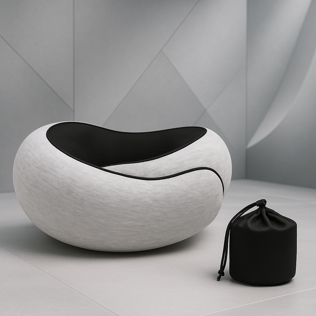 Travel Neck Pillow Memory Foam / U-shaped Snail Style Travel Pillow