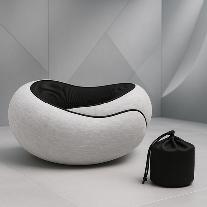 Travel Neck Pillow Memory Foam / U-shaped Snail Style Travel Pillow